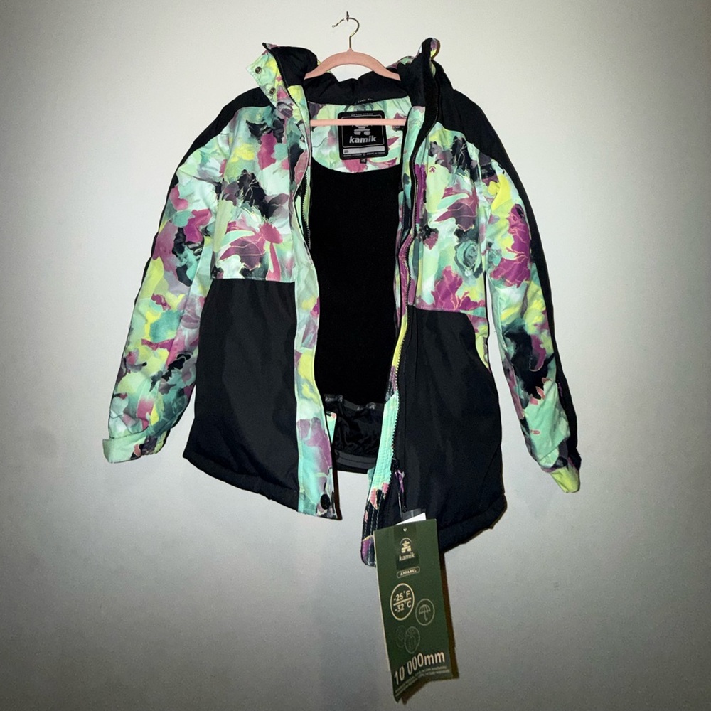 NWT Kamik Maribel Insulated Girls Ski Snow Jacket